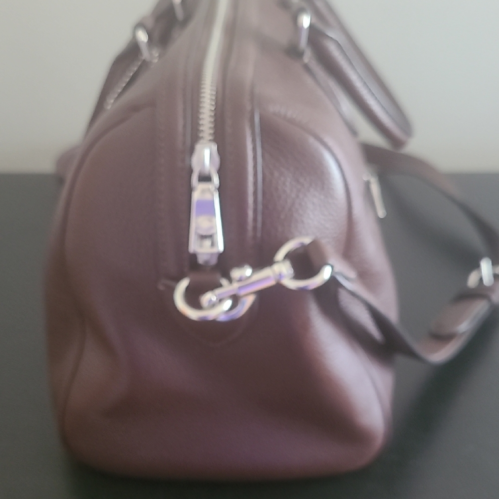 Coach Pebbled Leather Rowen Large Satchel in Maple 12Wx8H, No Dust Cover - Picture 3 of 13